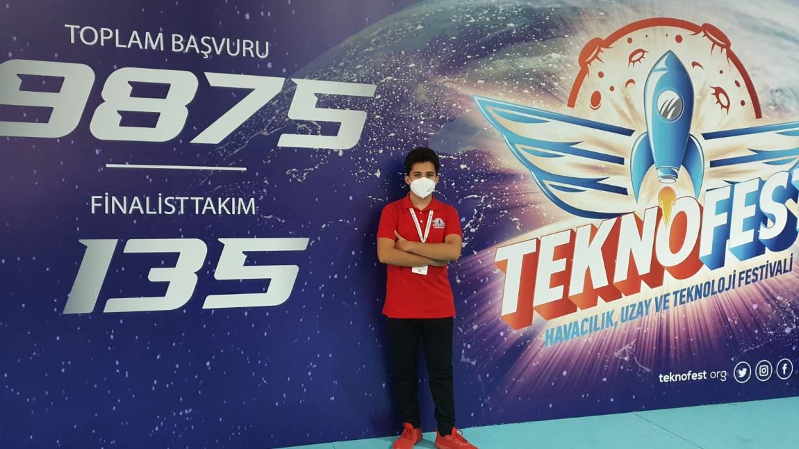 Öğrencimiz Ahmet Şadi KAHRAMAN Teknofest 2021 Yarışmasında Okulumuzu Temsil Ediyor